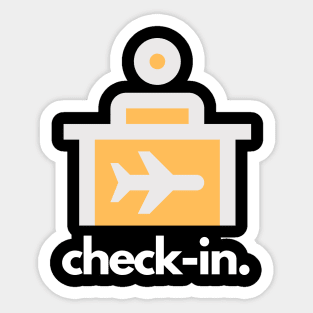 Airport Check-in Sticker